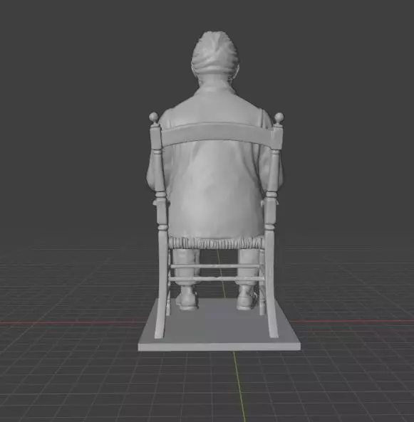 Vincent Van Gogh Statue 3D print model_5