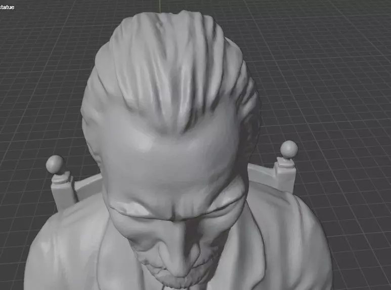 Vincent Van Gogh Statue 3D print model_15