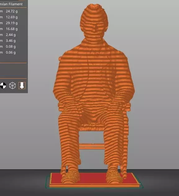 Vincent Van Gogh Statue 3D print model_20