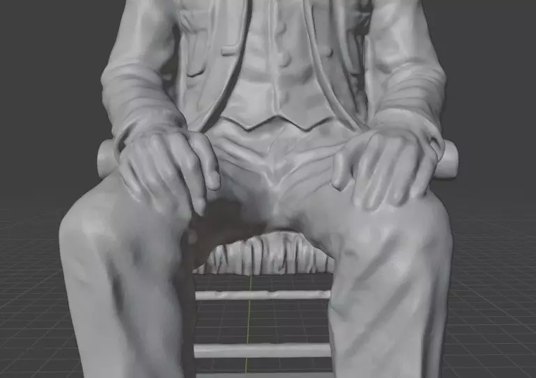 Vincent Van Gogh Statue 3D print model_10