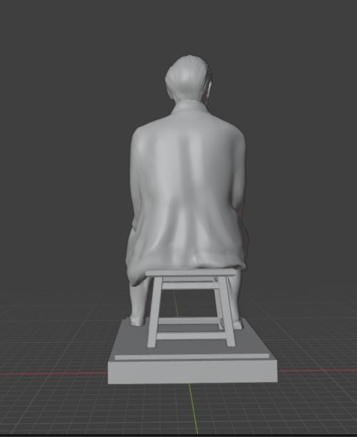 Vincent Van Gogh Statue 3D print model_28