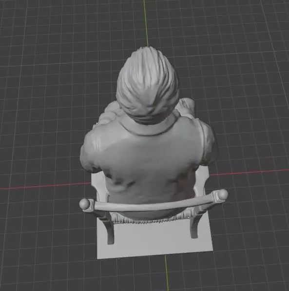 Vincent Van Gogh Statue 3D print model_6