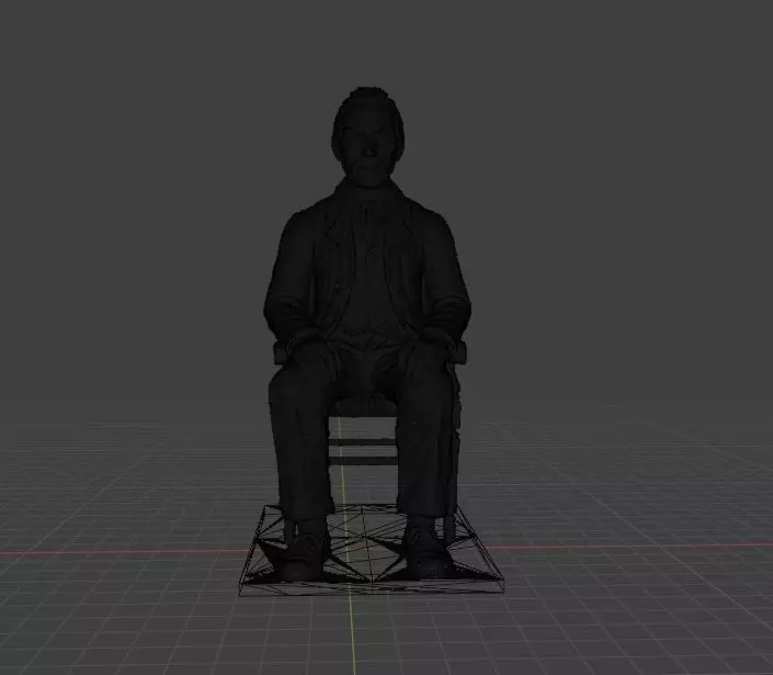 Vincent Van Gogh Statue 3D print model_18