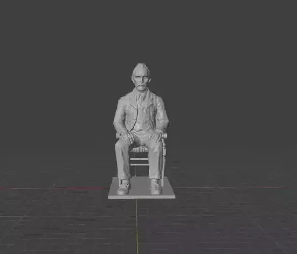 Vincent Van Gogh Statue 3D print model