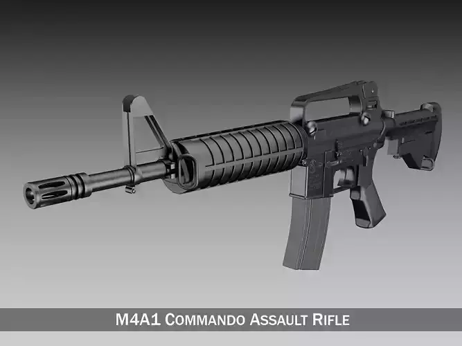 Colt M4 Commando Assault rifle 3D model