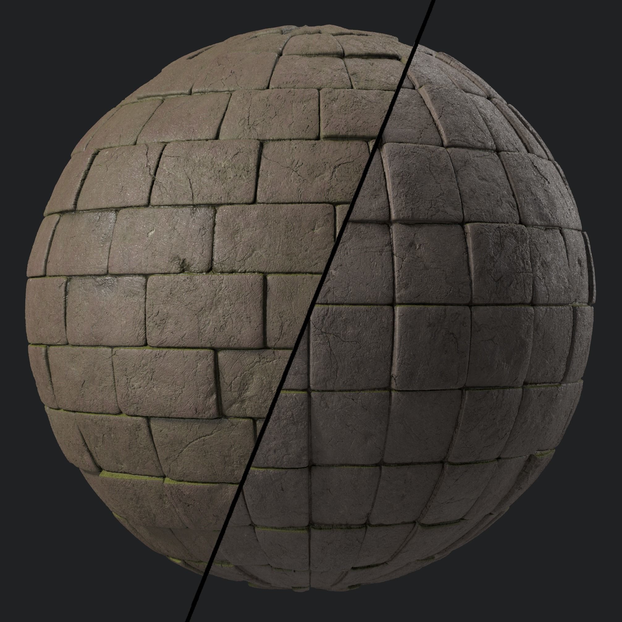 Stone Wall Materials 58- By Sbsar Pbr 4k Seamless Texture_4