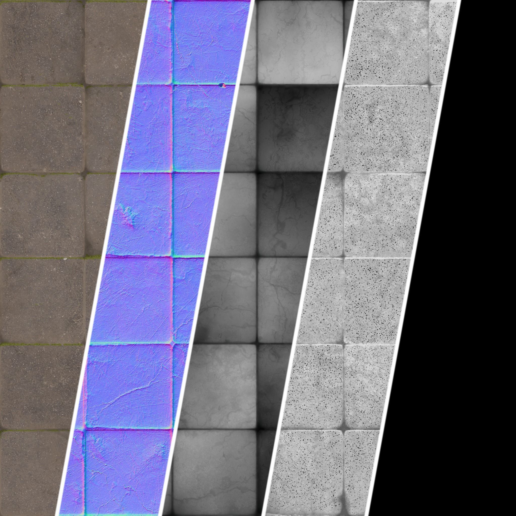 Stone Wall Materials 58- By Sbsar Pbr 4k Seamless Texture_3