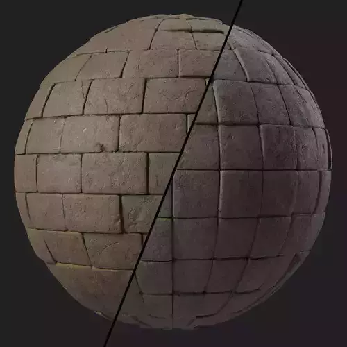 Stone Wall Materials 58- By Sbsar Pbr 4k Seamless