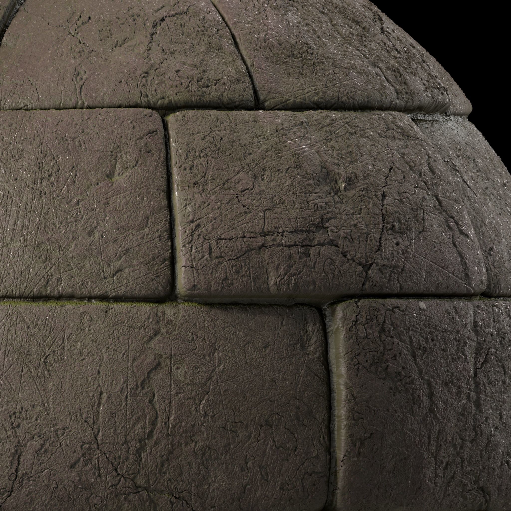Stone Wall Materials 58- By Sbsar Pbr 4k Seamless Texture_5