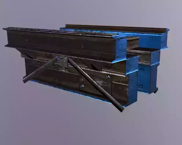Crane Platform Low-poly 3D model