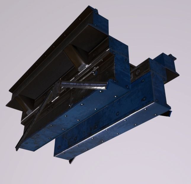 Crane Platform Low-poly 3D model_3