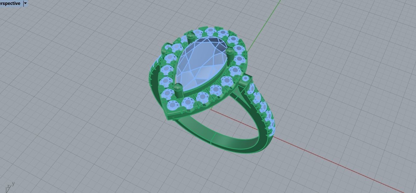 Women Rings 0044 3D print model_7