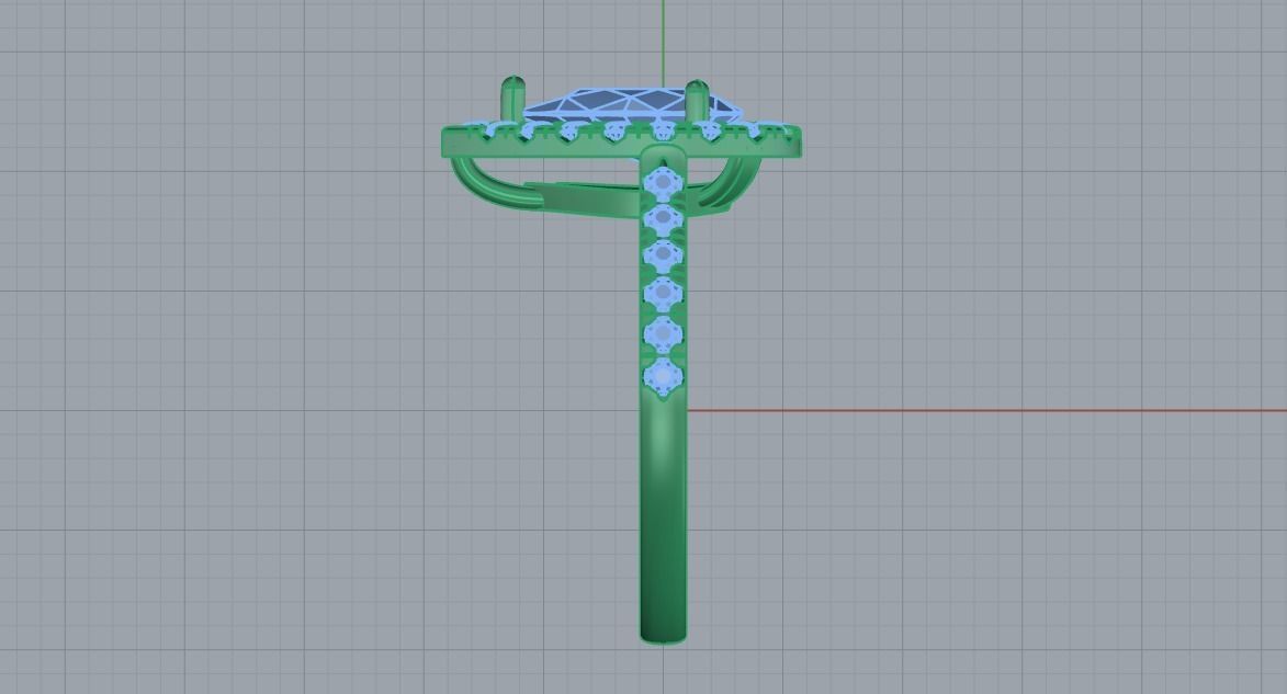 Women Rings 0044 3D print model_6