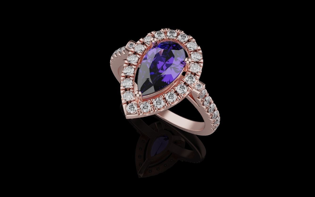 Women Rings 0044 3D print model_14