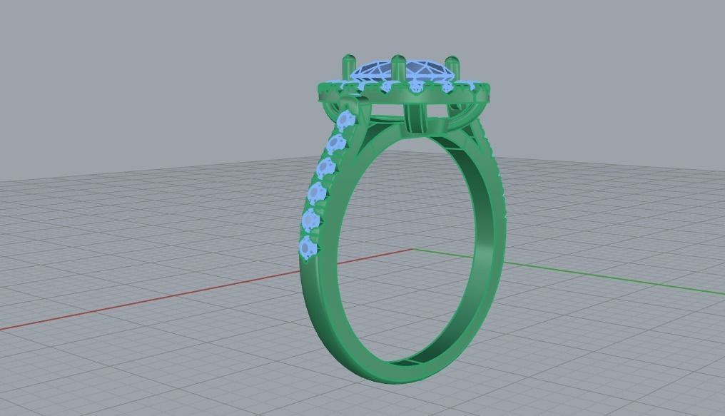 Women Rings 0044 3D print model_9