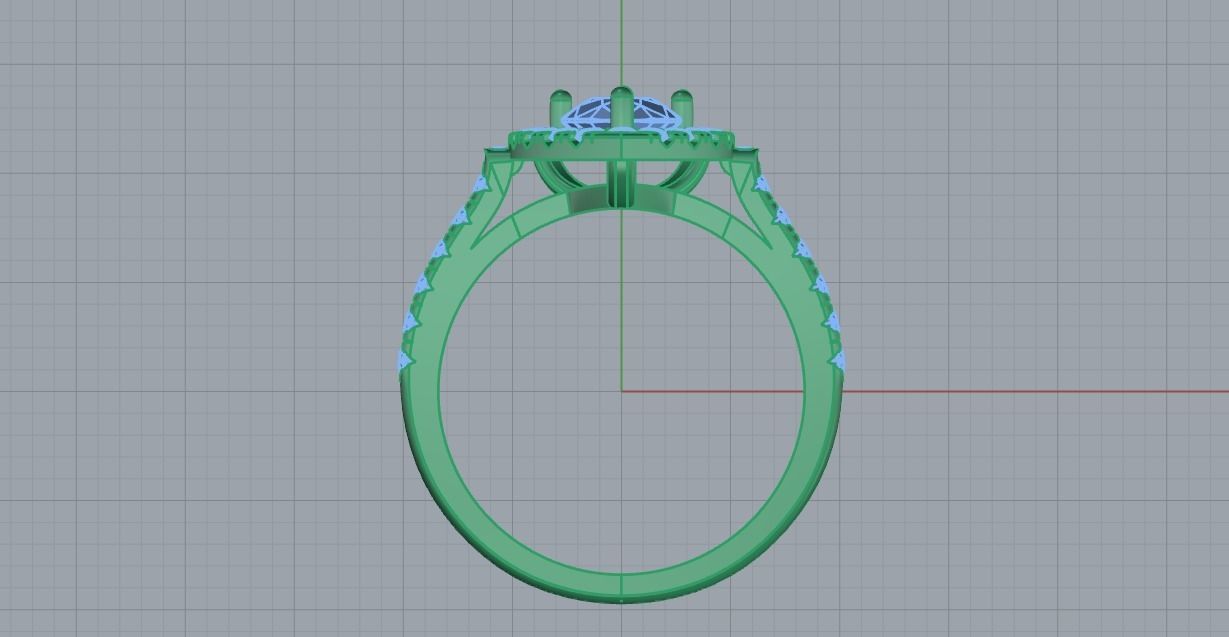 Women Rings 0044 3D print model_5