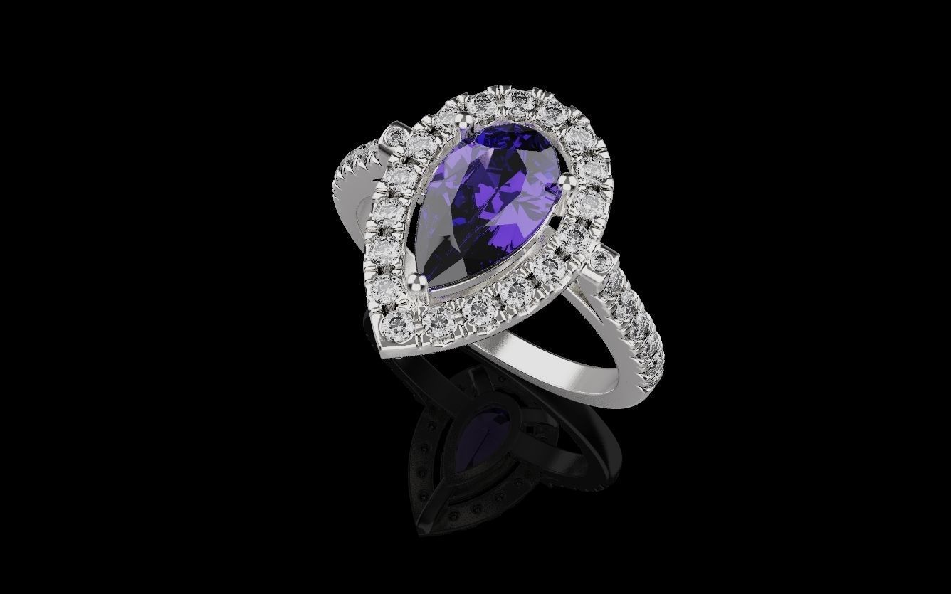 Women Rings 0044 3D print model_2