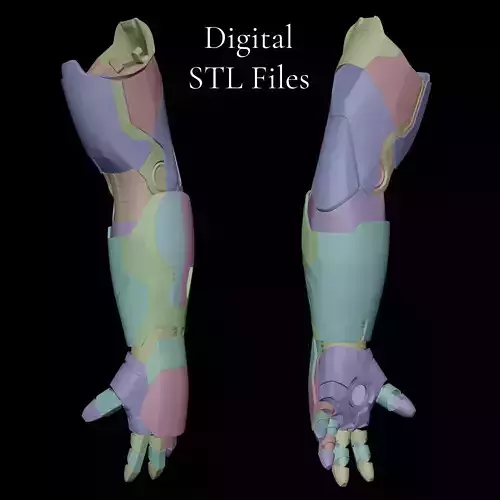 Iron Man Mk 42 Mk 43 Motorized 3D Printable Arm Gauntlet 3D print model