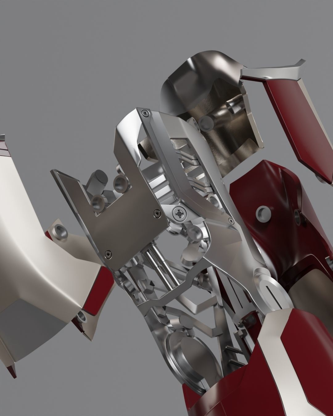 Iron Man Mk 42 Mk 43 Motorized 3D Printable Arm Gauntlet 3D print model_5