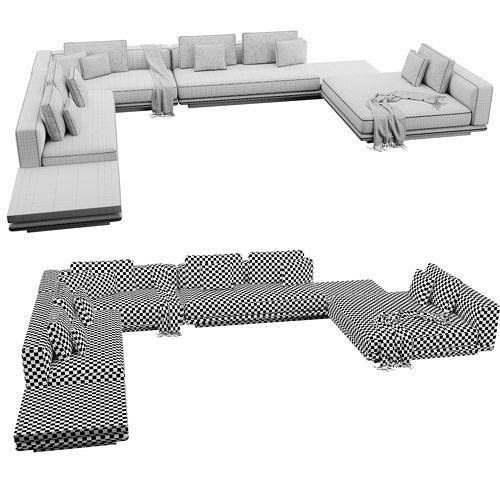 Horizonte Sofaset 3D model 7