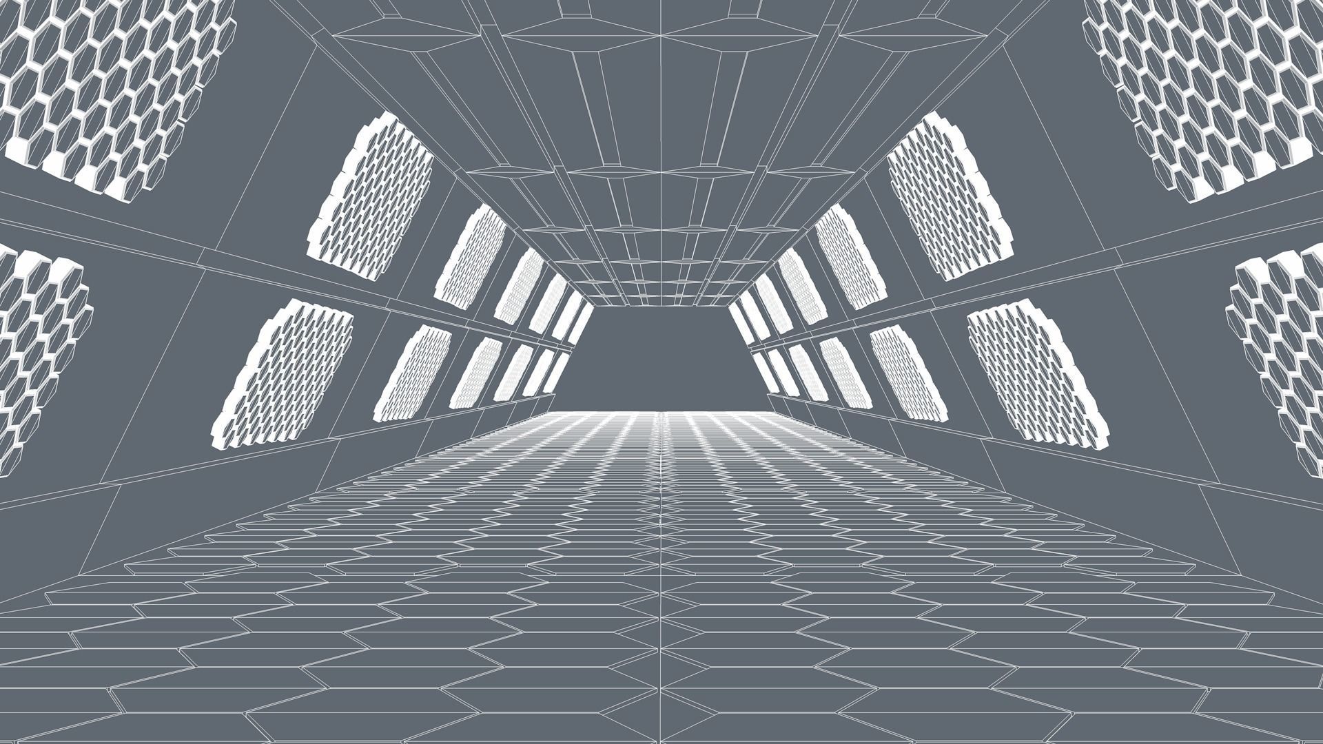 Sci Fi Tunnel 3D model_5