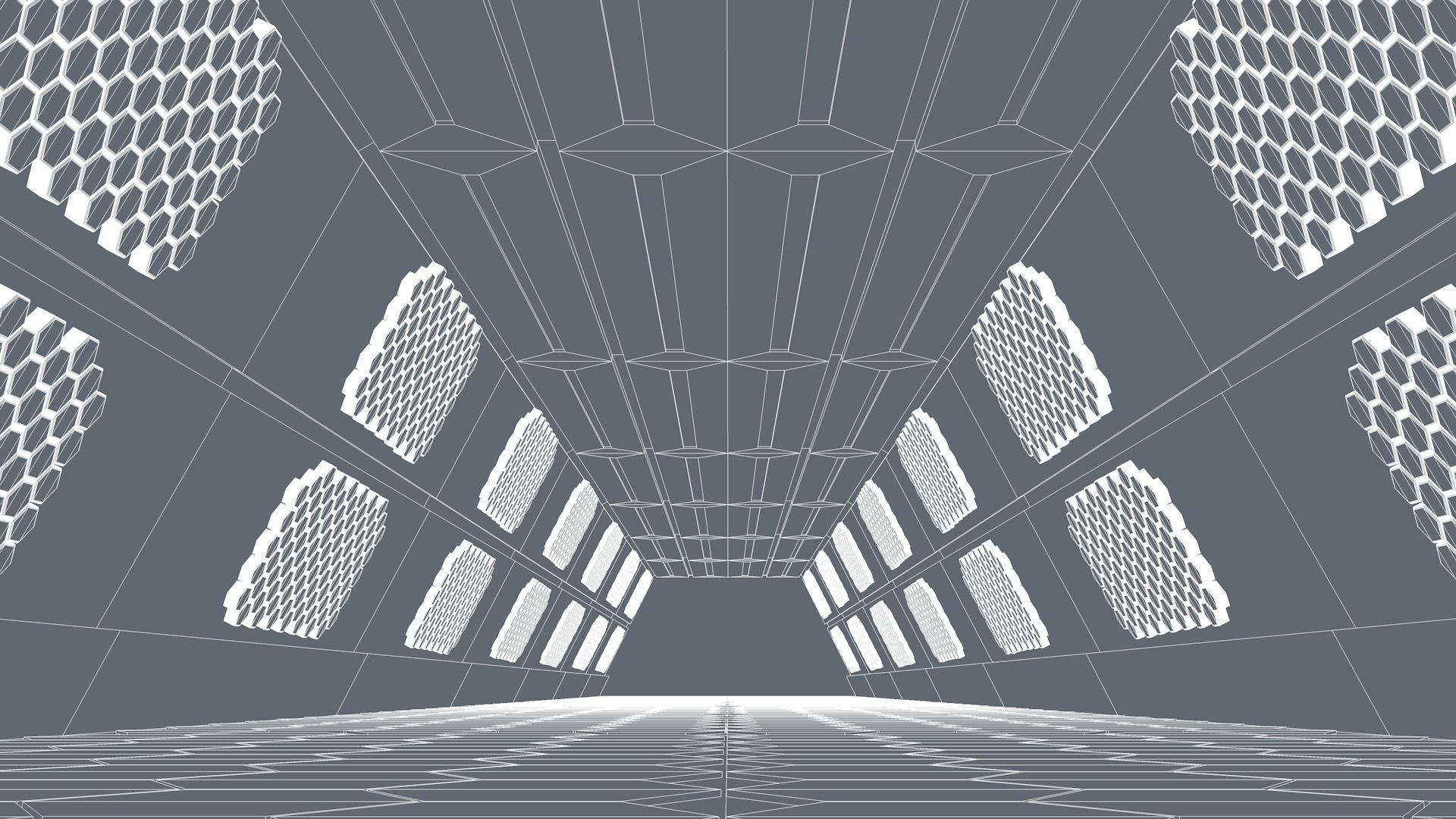 Sci Fi Tunnel 3D model_6