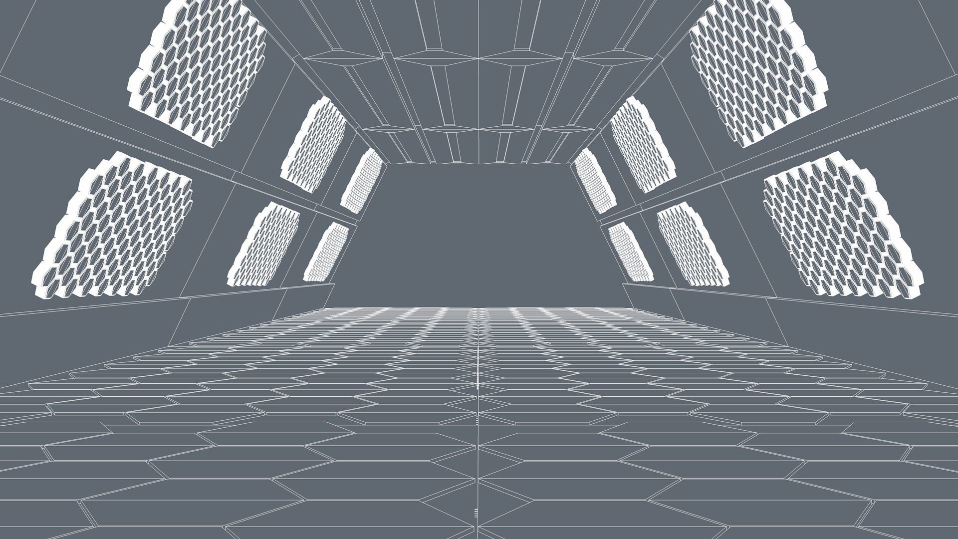 Sci Fi Tunnel 3D model_9