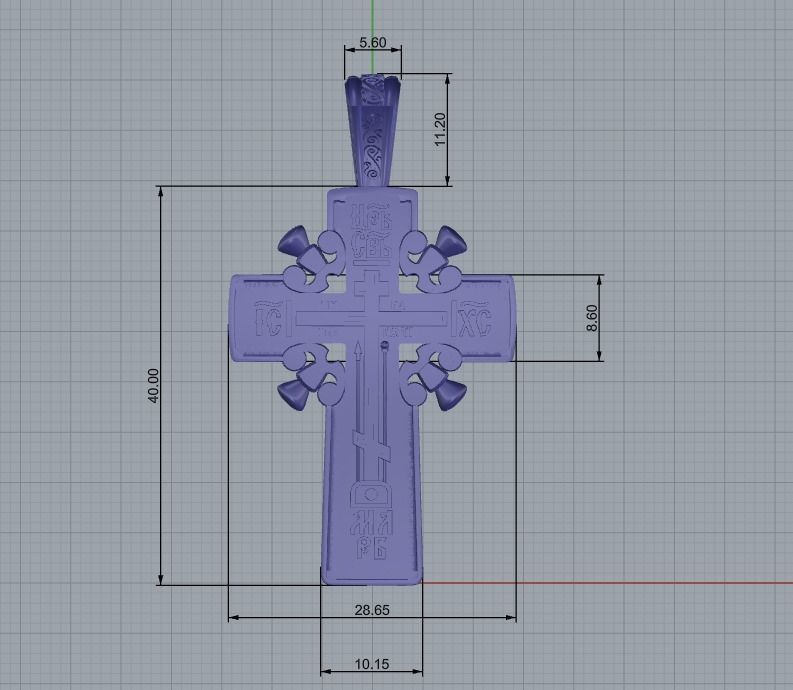 Cross 0101 3D print model_49