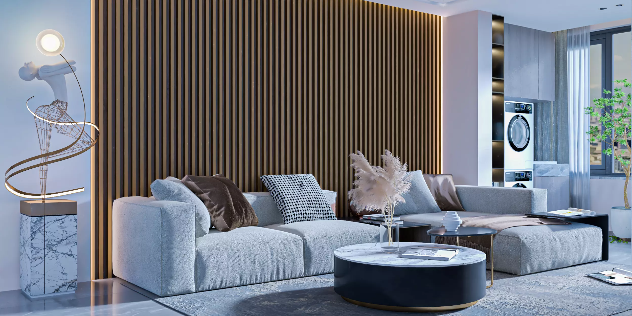 interior scene Livingroom 3D model 3D model_0