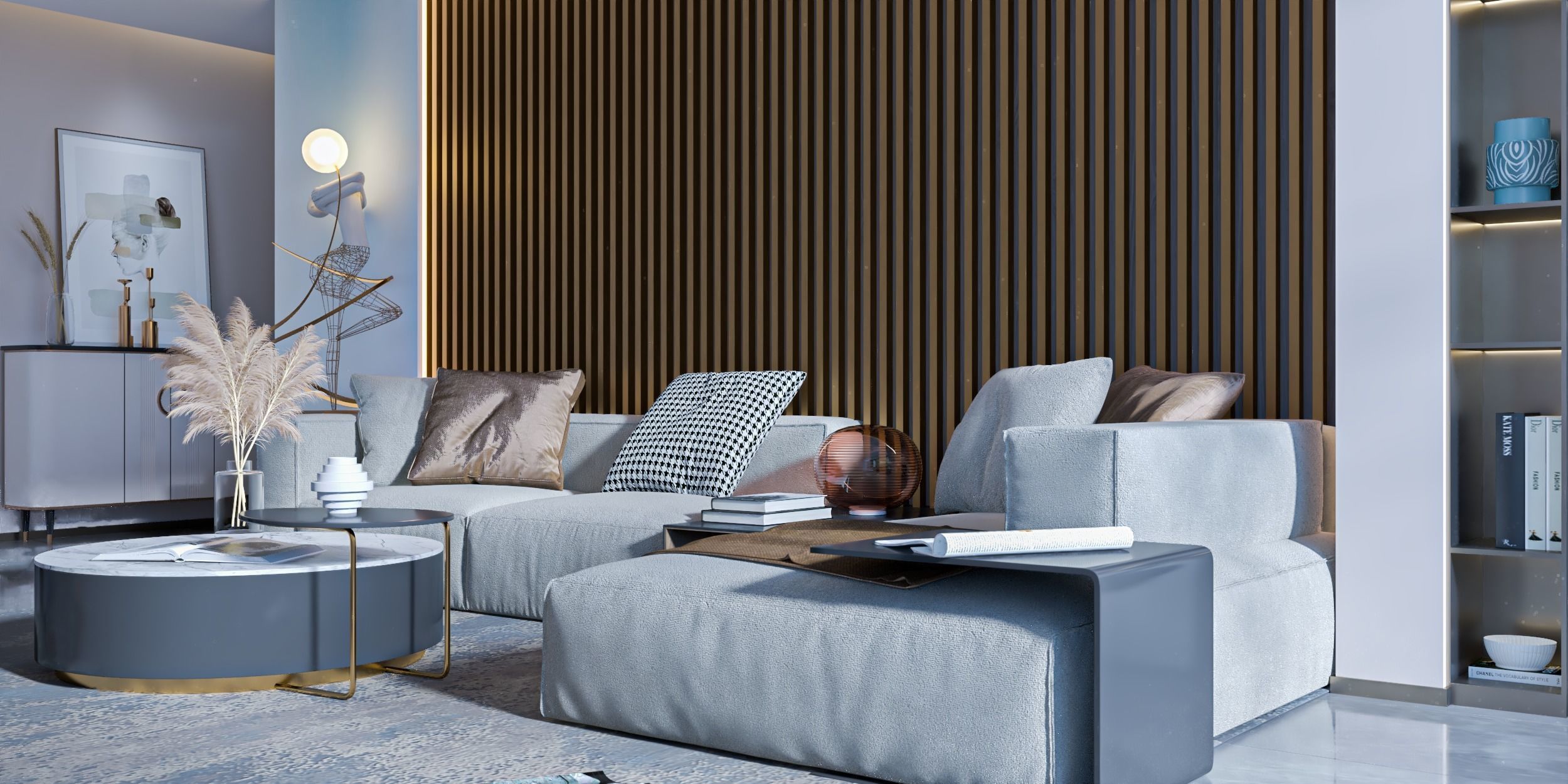 interior scene Livingroom 3D model 3D model_2