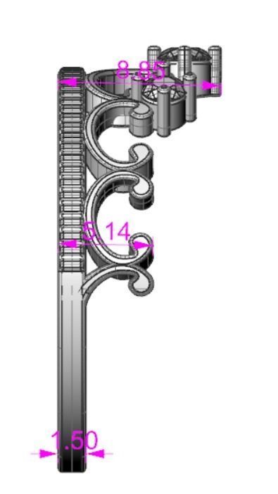  22 Ring Crown 3D print model_3