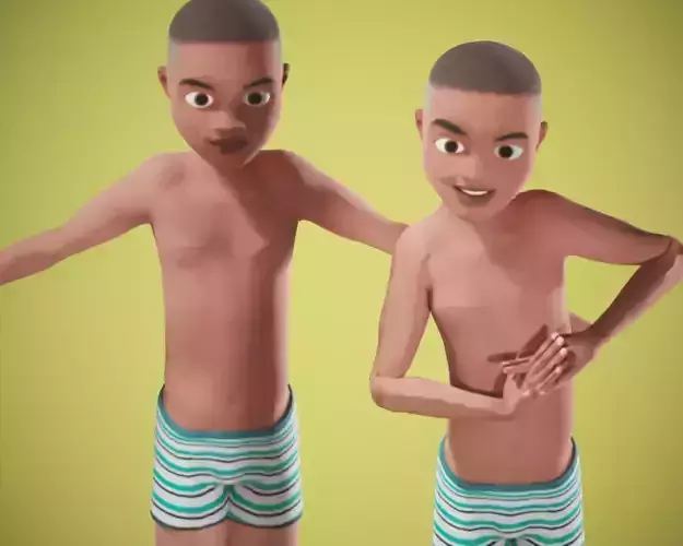 cartoon  rigged  pack