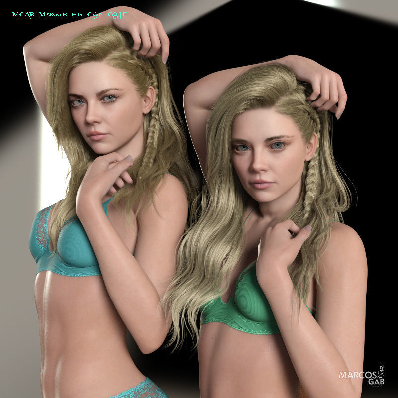 MGAB Marggie for Genesis 9 and Genesis 8-1 Female 3D Model Collection_5