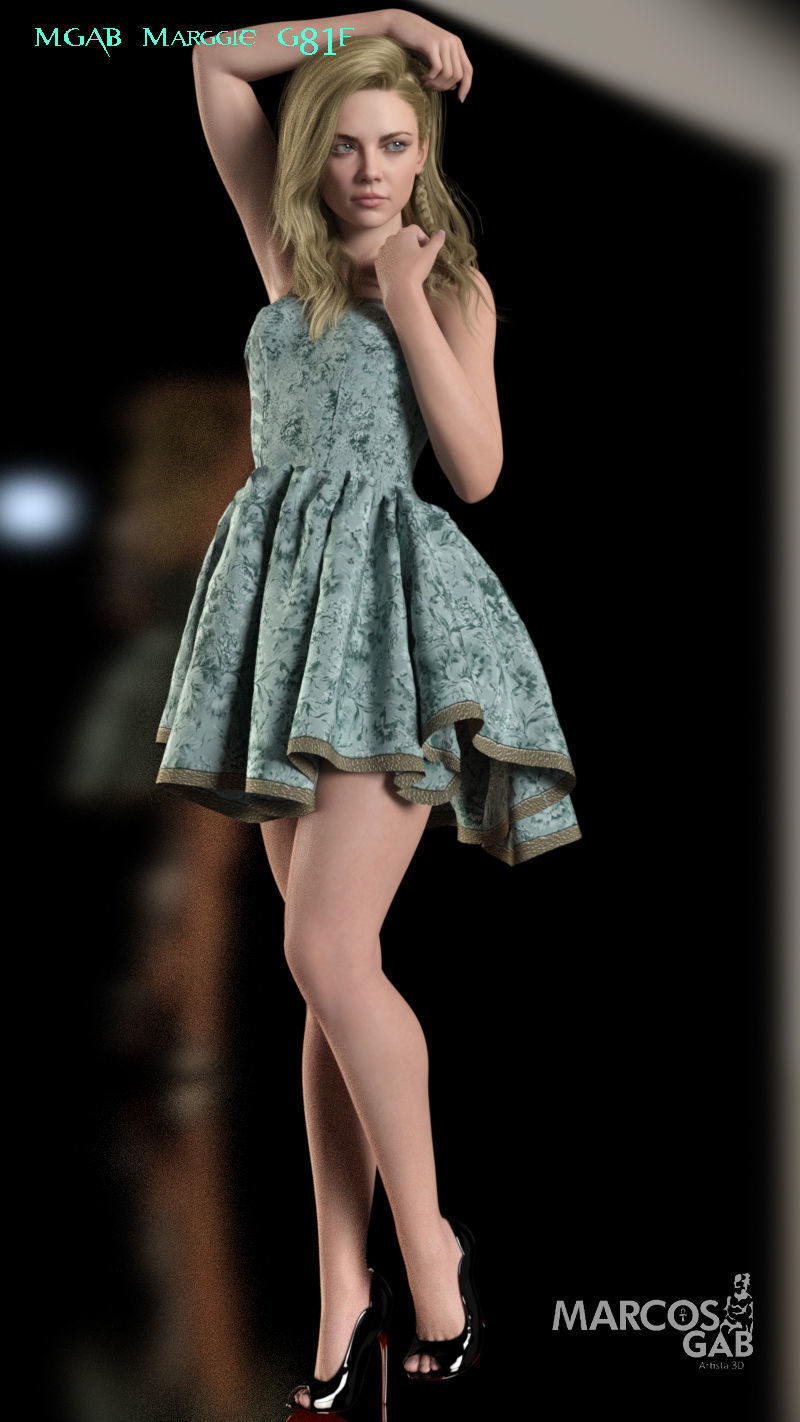 MGAB Marggie for Genesis 9 and Genesis 8-1 Female 3D Model Collection_26