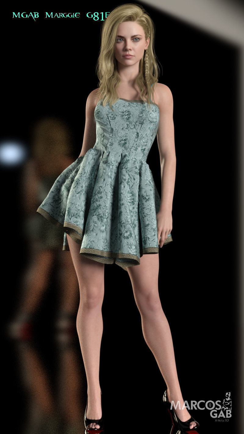 MGAB Marggie for Genesis 9 and Genesis 8-1 Female 3D Model Collection_22