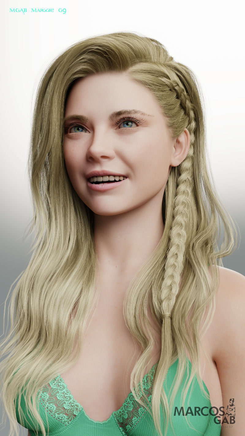 MGAB Marggie for Genesis 9 and Genesis 8-1 Female 3D Model Collection_15