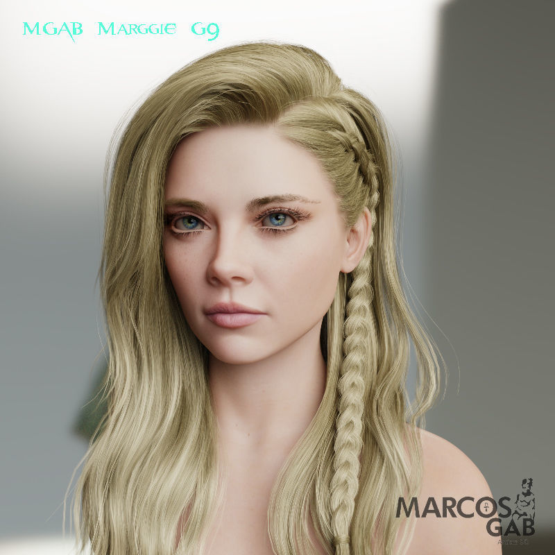 MGAB Marggie for Genesis 9 and Genesis 8-1 Female 3D Model Collection_3