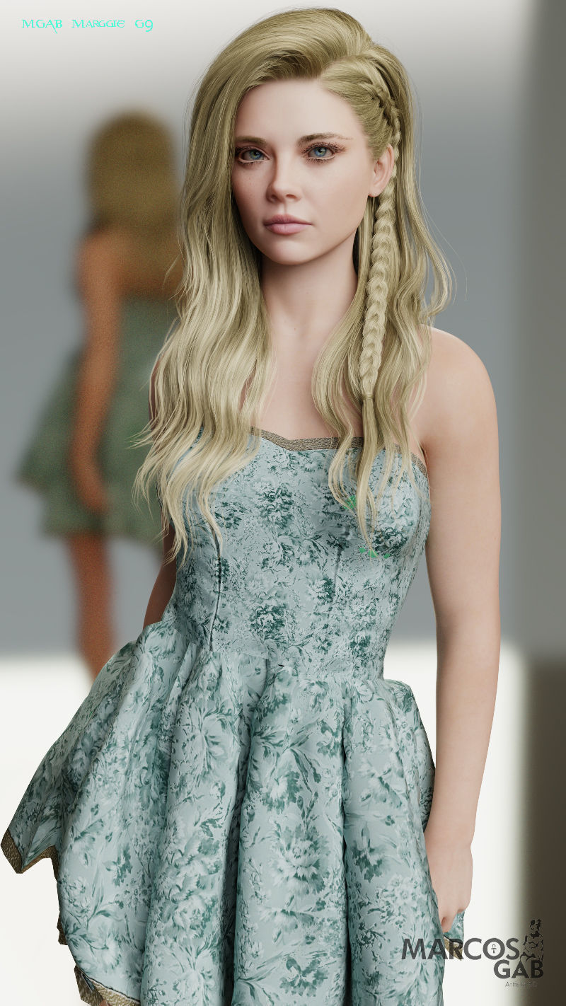 MGAB Marggie for Genesis 9 and Genesis 8-1 Female 3D Model Collection_13
