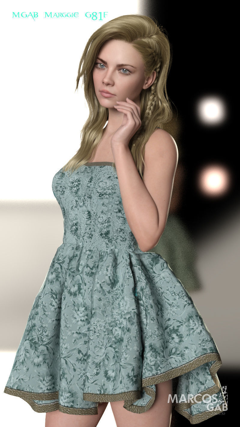 MGAB Marggie for Genesis 9 and Genesis 8-1 Female 3D Model Collection_31