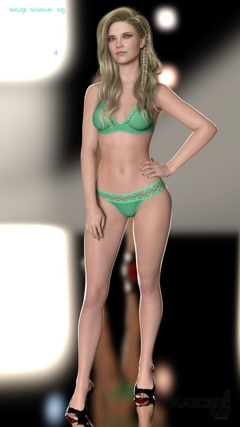 MGAB Marggie for Genesis 9 and Genesis 8-1 Female 3D Model Collection_6