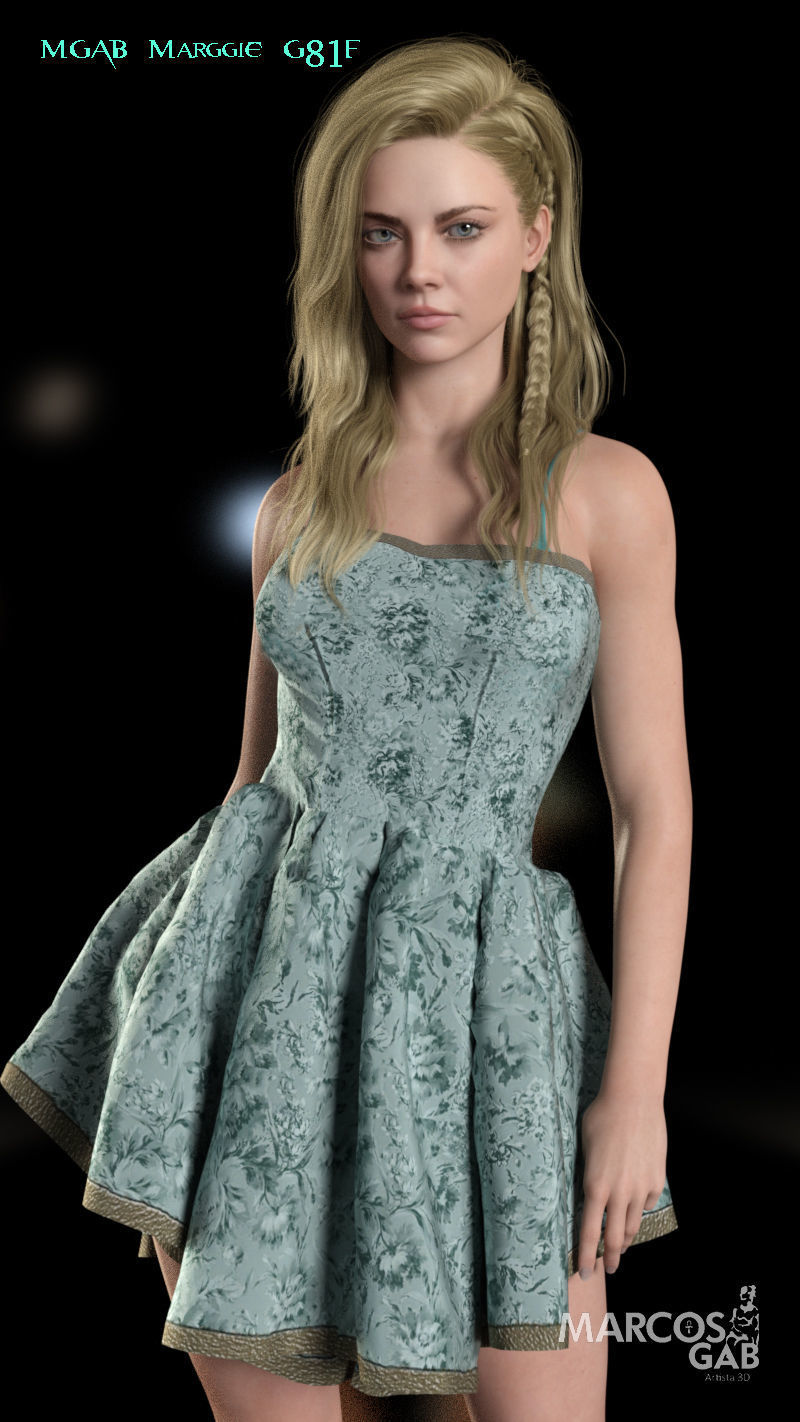 MGAB Marggie for Genesis 9 and Genesis 8-1 Female 3D Model Collection_23