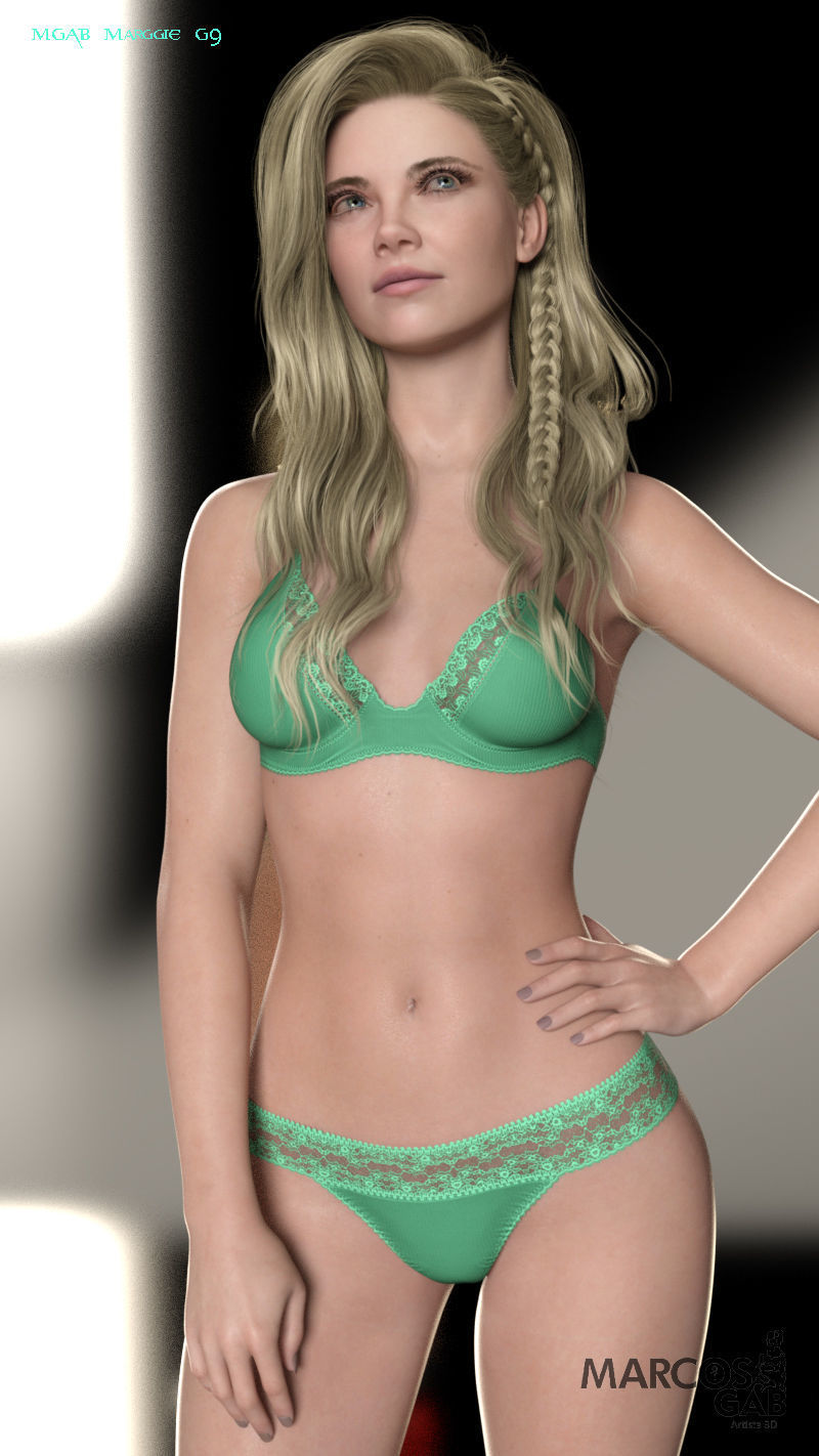 MGAB Marggie for Genesis 9 and Genesis 8-1 Female 3D Model Collection_10