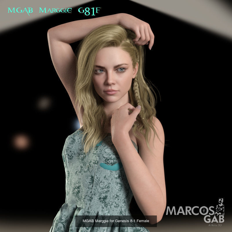 MGAB Marggie for Genesis 9 and Genesis 8-1 Female 3D Model Collection_2