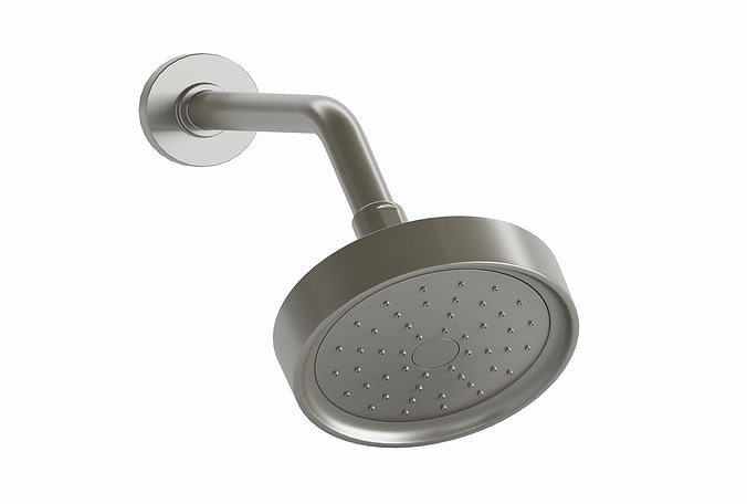 Kohler K-939-G-BN Showerhead wAir-Induction Tech Vibrant Brushed 3D model
