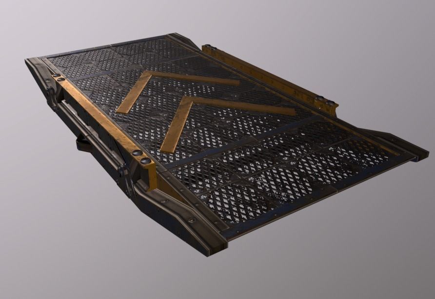 Crane Ramp Low-poly 3D model_3