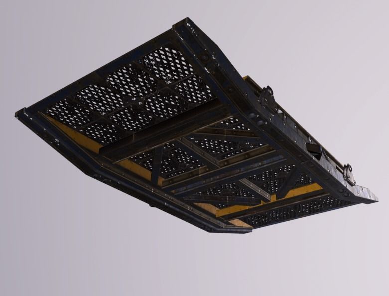 Crane Ramp Low-poly 3D model_5