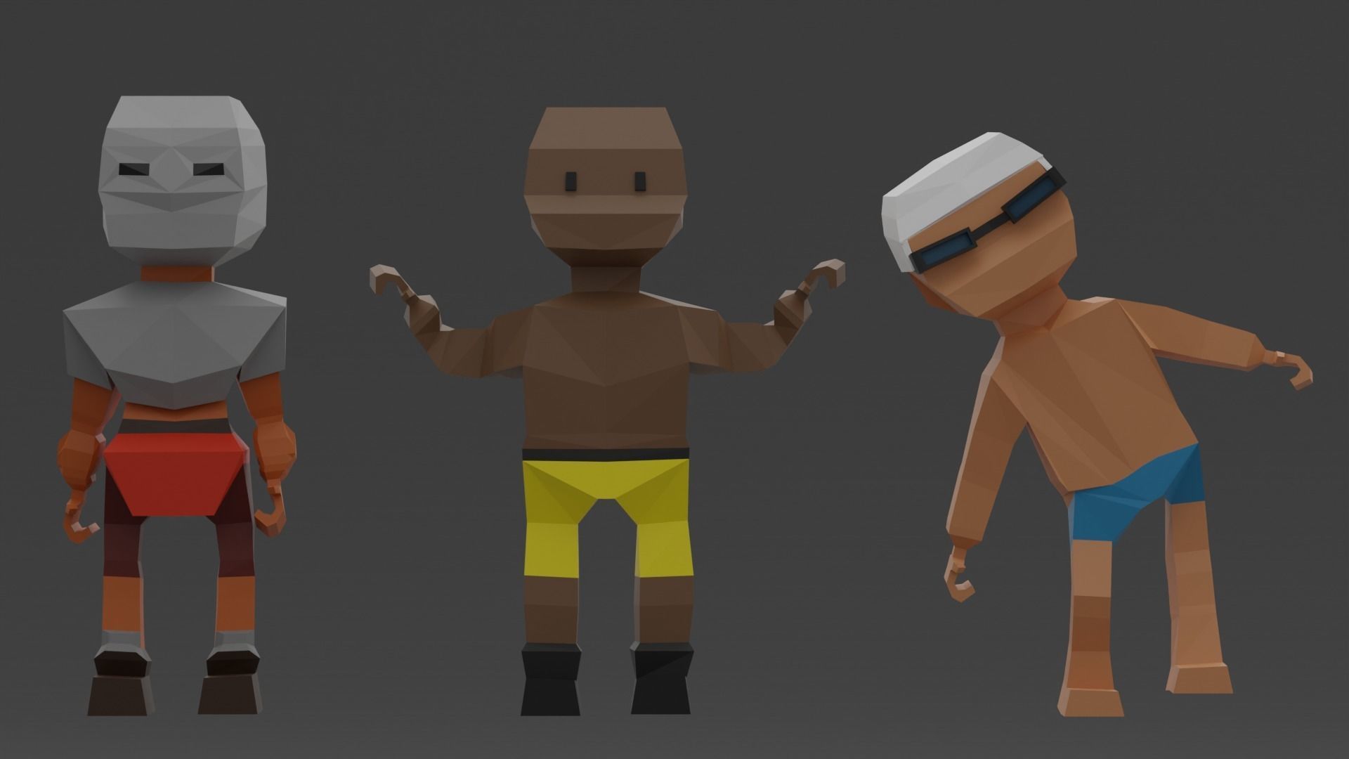 characters Low-poly 3D model_7