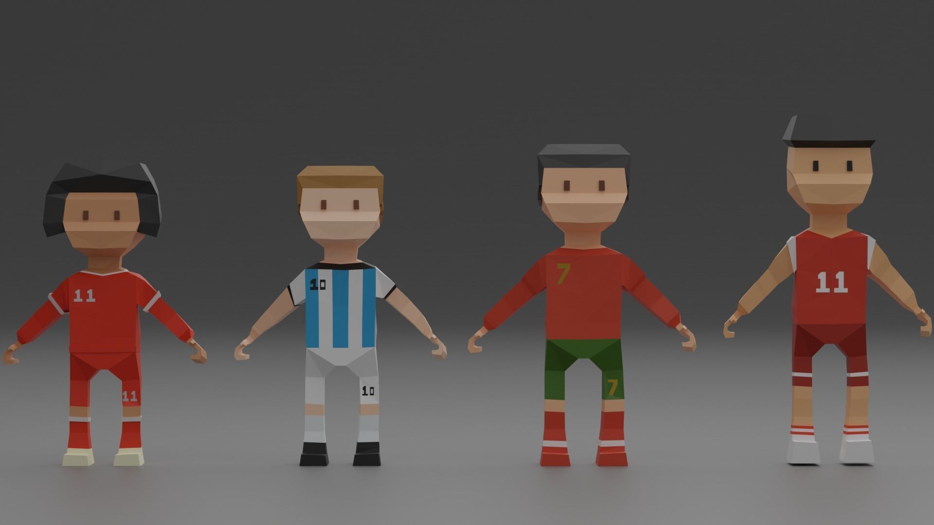 characters Low-poly 3D model_10