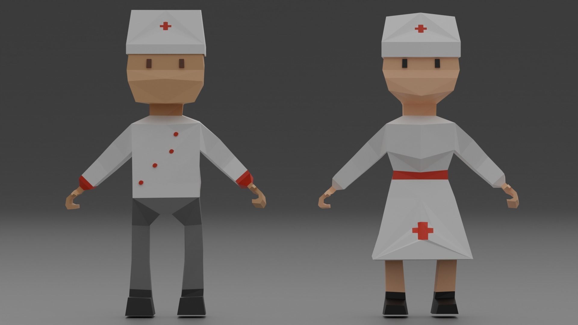 characters Low-poly 3D model_8