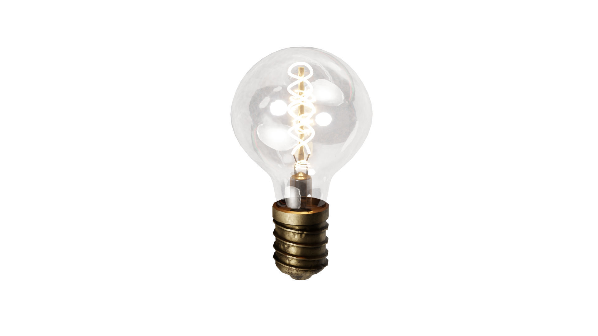 Incandescent lamp 3D model_1